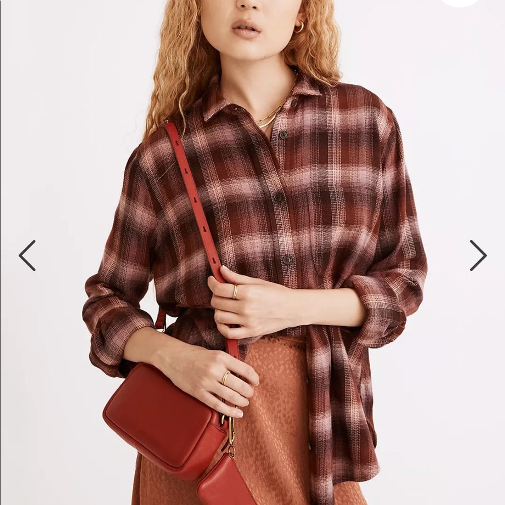 Madewell Ex-boyfriend Flannel - Size Small